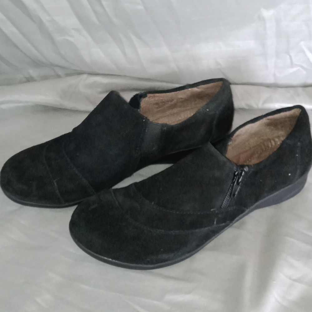 ⏳ 👟 Natural Soul by Naturalizer Black Leather Shoes